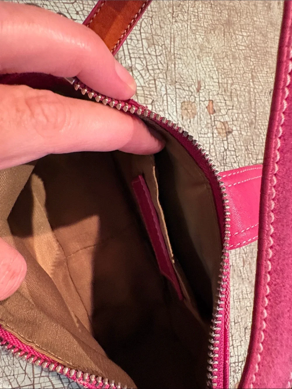 Vintage Y2K Coach Soho 6362 Hot Pink Signature Demi Buckle Shoulder Bag